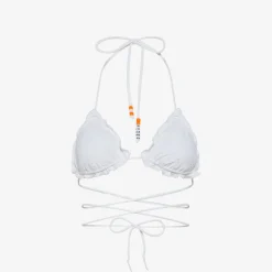 Sale Bikini in nylon con ricamo bianco panna Donna Costumi Donna