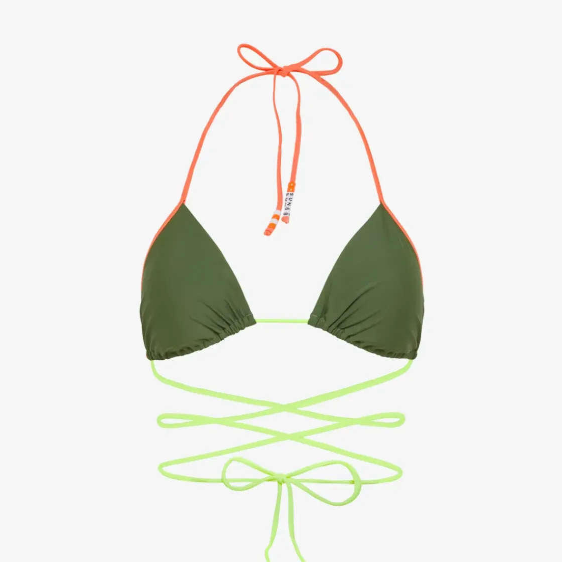 Clearance Bikini in nylon verde scuro Donna Costumi Donna