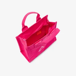 New Borsa mare in canvas di cotone fucsia Donna Borse|Accessori Donna