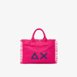 New Borsa mare in canvas di cotone fucsia Donna Borse|Accessori Donna