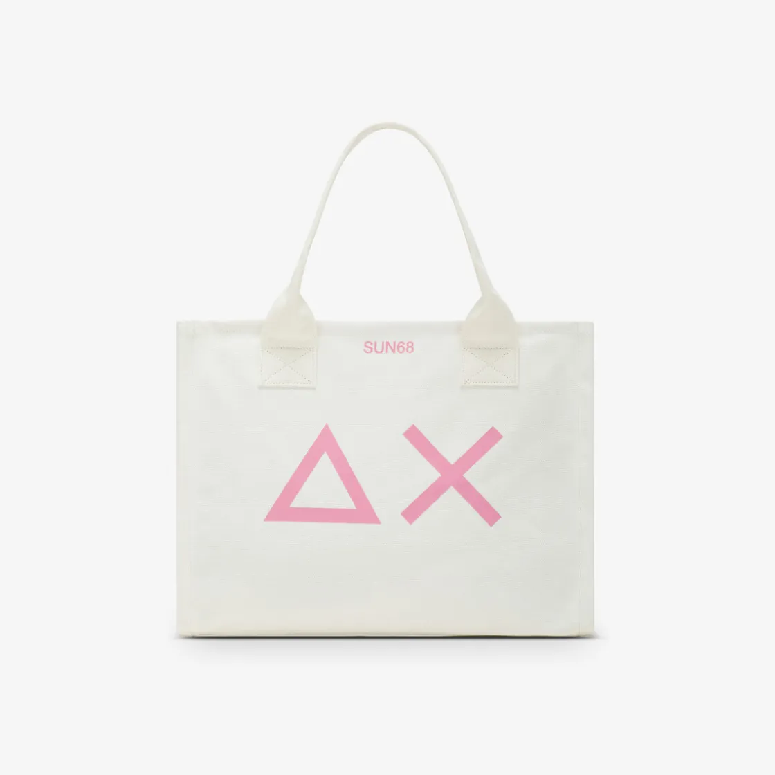 Clearance Borsa mare in canvas di cotone bianco Donna Accessori Donna