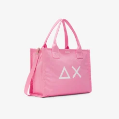 Clearance Borsa mare in canvas di cotone rosa Donna Accessori Donna