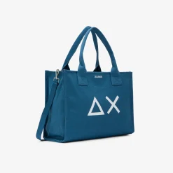 Sale Borsa mare in canvas di cotone avio scuro Donna Accessori Donna