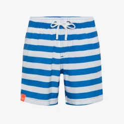 Outlet Boxer mare a righe bianche e blu royal Costumi Bimbo