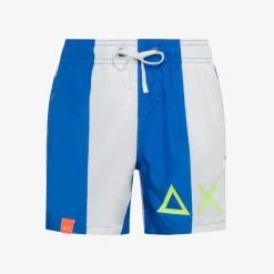 Fashion Boxer mare a righe blu royal e bianco Costumi Bimbo