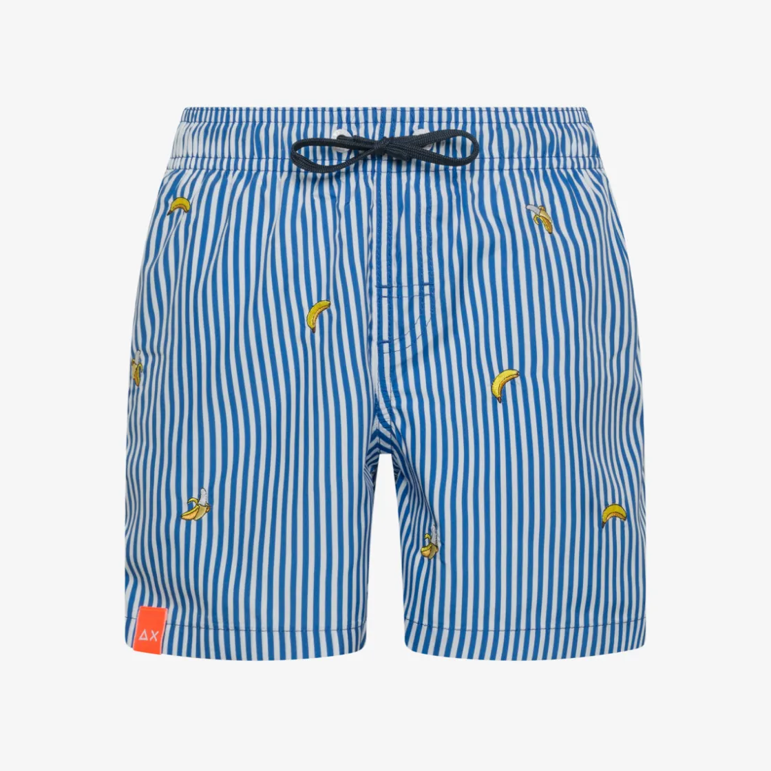 Clearance Boxer mare a righe blu royal e bianco con ricami Costumi Bimbo