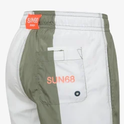 Discount Boxer mare a righe verde militare e bianco Costumi Bimbo