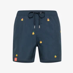 New Boxer mare blu navy check con ricami Uomo Costumi Uomo