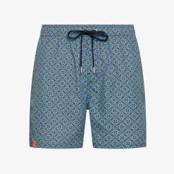 New Boxer mare con stampa avio scuro e avio Uomo Costumi Uomo