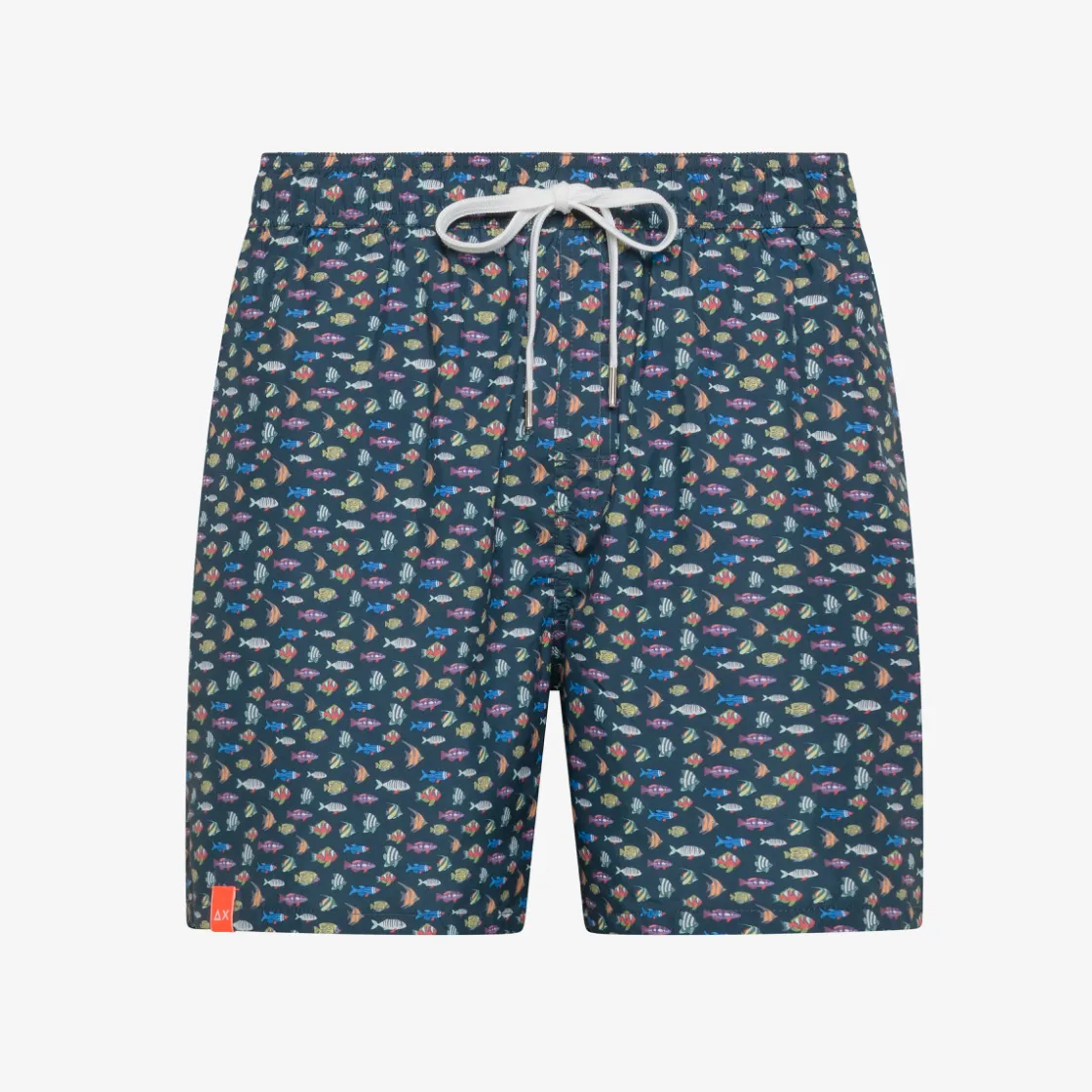 Discount Boxer mare con stampa blu navy e bianca Uomo Costumi Uomo