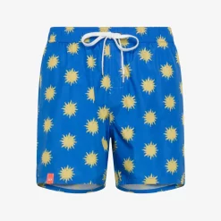 Sale Boxer mare con stampa blu royal Uomo Costumi Uomo