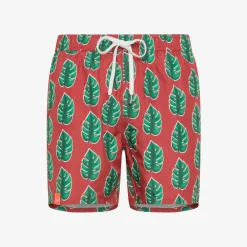 Online Boxer mare con stampa bordeaux Uomo Costumi Uomo
