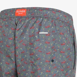 Fashion Boxer mare con stampa inchiostro e rossa Uomo Costumi Uomo
