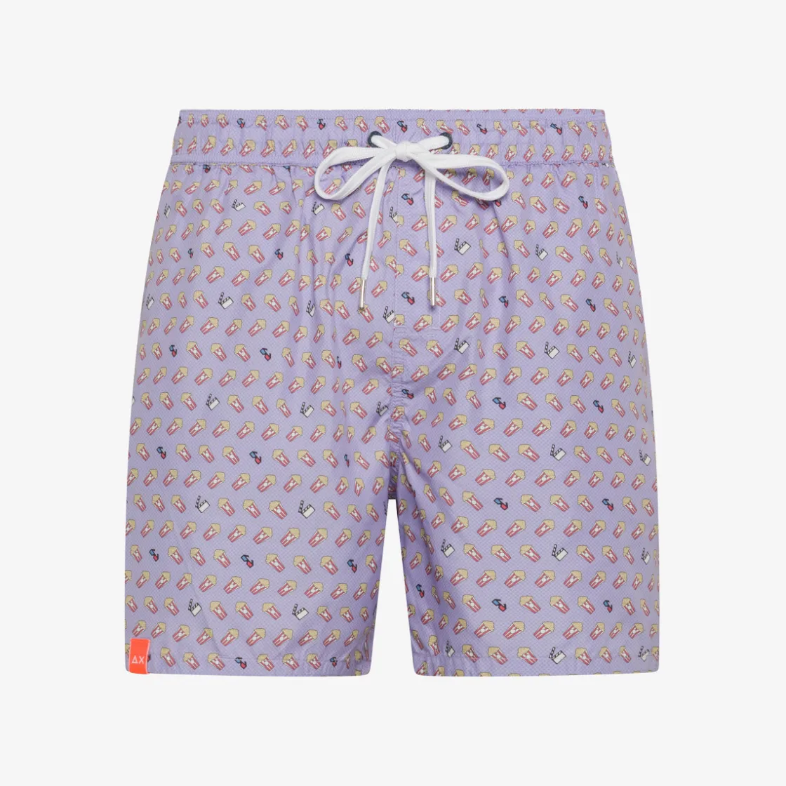 Clearance Boxer mare con stampa lavanda e rossa Uomo Costumi Uomo