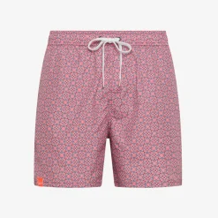 Outlet Boxer mare con stampa rossa e avio scuro Uomo Costumi Uomo