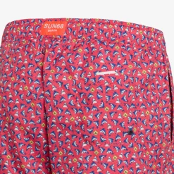 Outlet Boxer mare con stampa rosso e blu royal Uomo Costumi Uomo