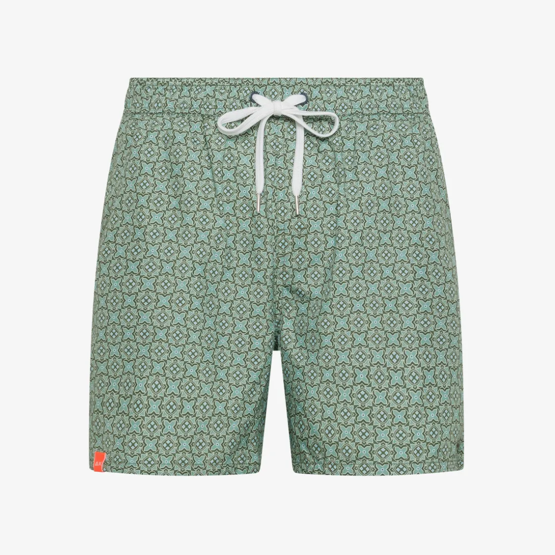 Hot Boxer mare con stampa verde scuro e verde salvia Uomo Costumi Uomo