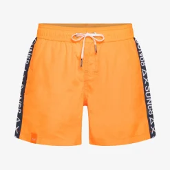 Online Boxer mare in nylon arancio fluo Costumi Bimbo