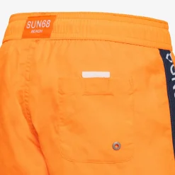 Online Boxer mare in nylon arancio fluo Costumi Bimbo