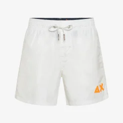 Discount Boxer mare in nylon bianco Costumi Bimbo