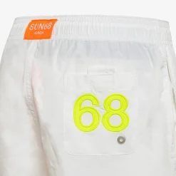 Discount Boxer mare in nylon bianco Costumi Bimbo