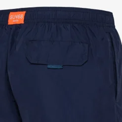 Discount Boxer mare in nylon blu navy Uomo Costumi Uomo