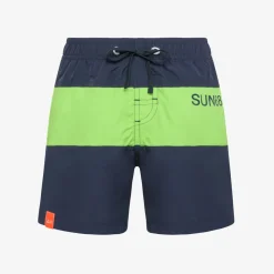New Boxer mare in nylon blu navy Costumi Bimbo