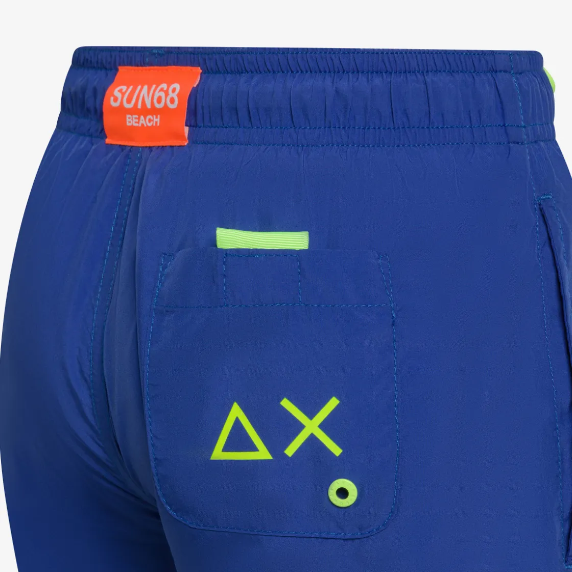 Fashion Boxer mare in nylon blu royal Costumi Bimbo