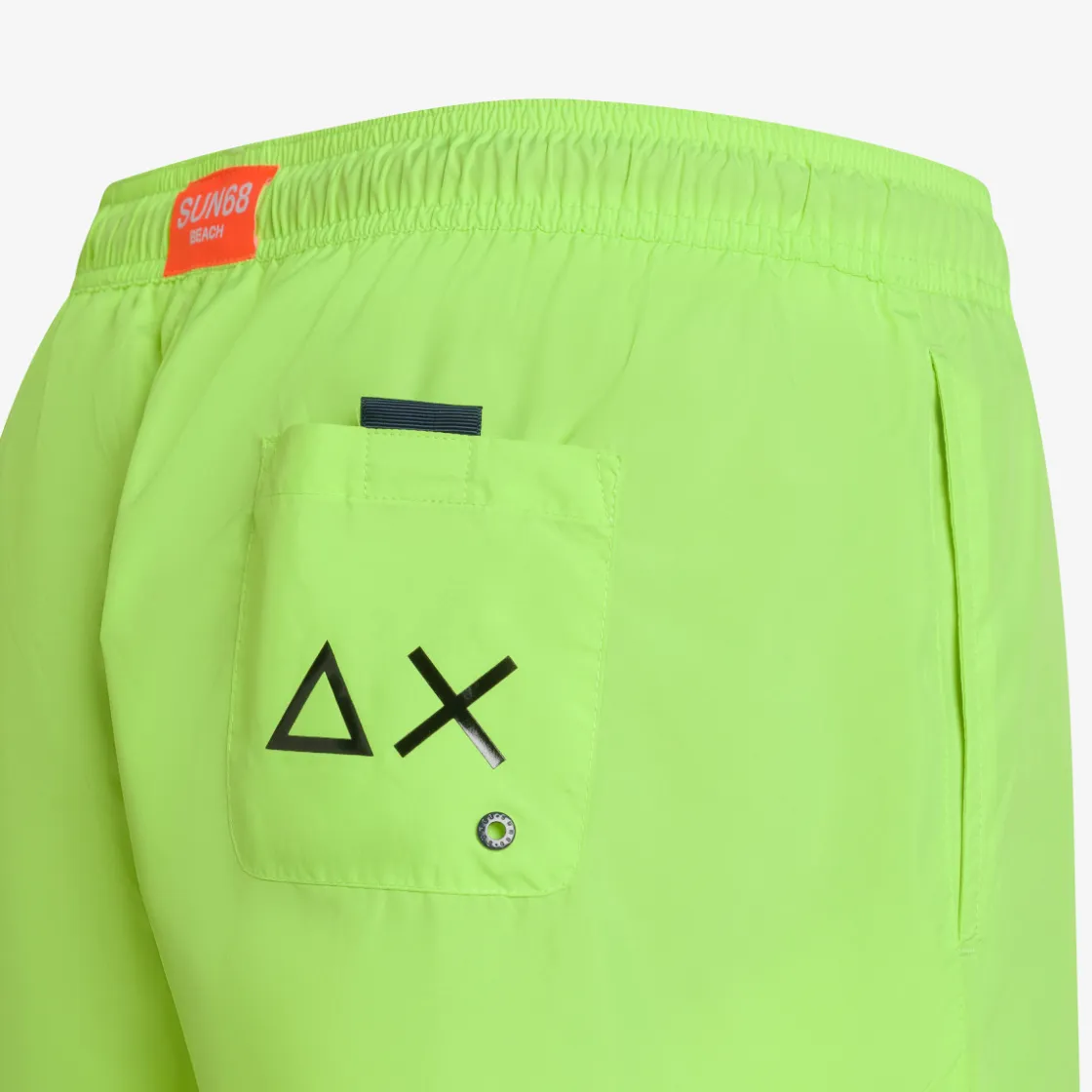 Fashion Boxer mare in nylon giallo fluo Uomo Costumi Uomo