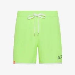 Hot Boxer mare in nylon giallo fluo Uomo Costumi Uomo