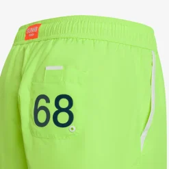 Hot Boxer mare in nylon giallo fluo Uomo Costumi Uomo