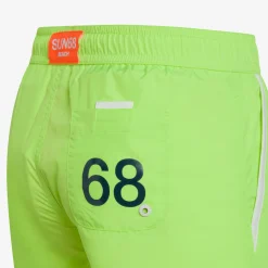 Sale Boxer mare in nylon giallo fluo Costumi Bimbo