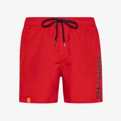 Online Boxer mare in nylon rosso fuoco Uomo Costumi Uomo