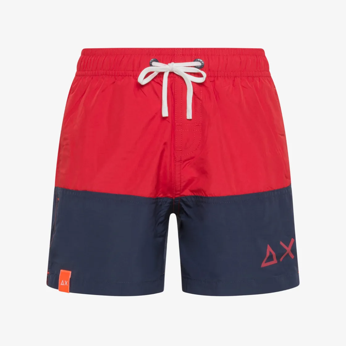 New Boxer mare in nylon rosso fuoco Costumi Bimbo
