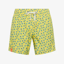 Discount Boxer mare in nylon stampato giallo Costumi Bimbo