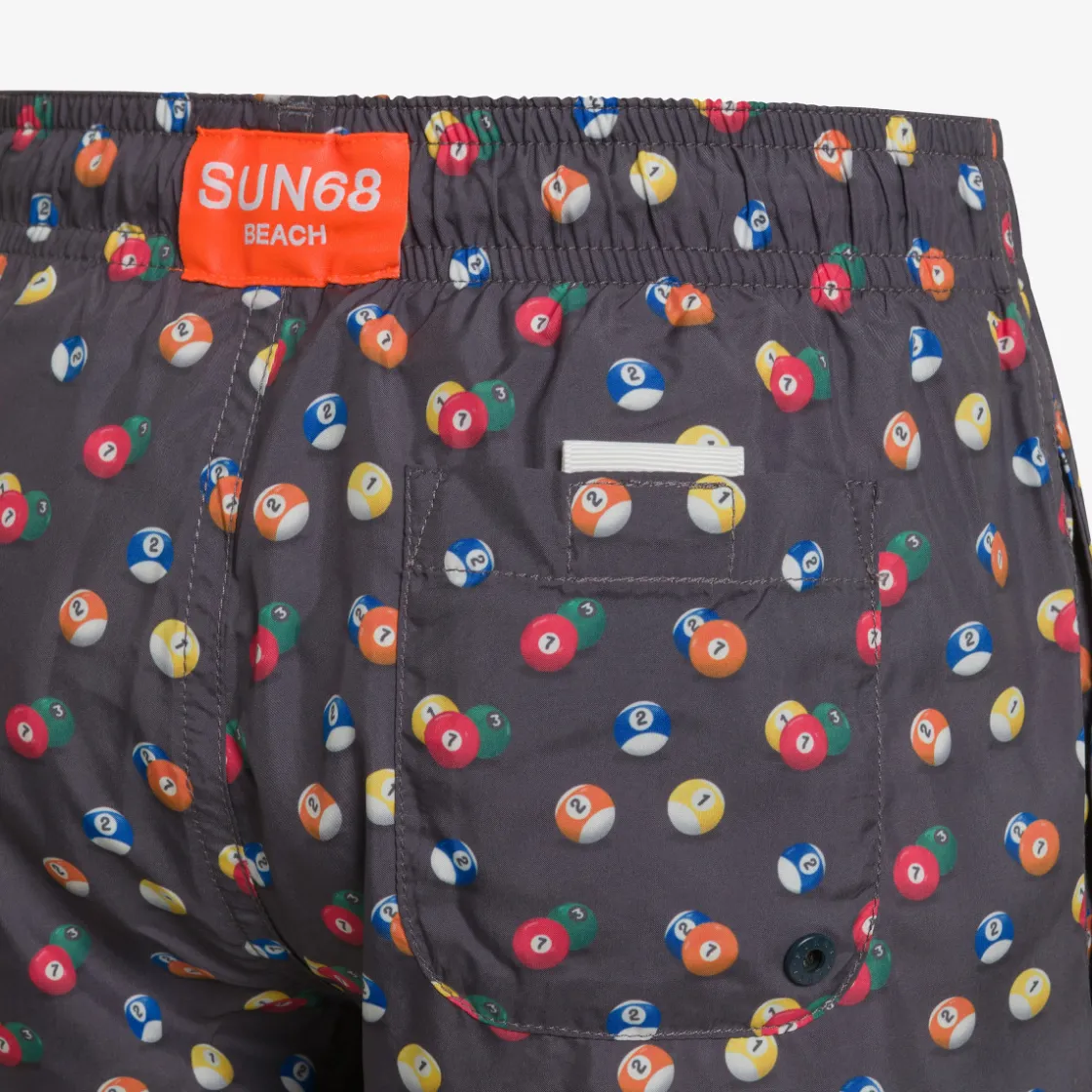 Sale Boxer mare in nylon stampato nero e rosso Costumi Bimbo