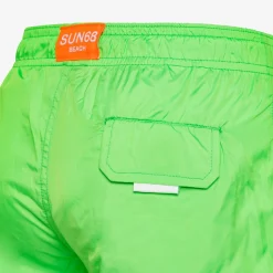 Online Boxer mare in nylon verde fluo Costumi Bimbo