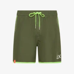 Fashion Boxer mare in nylon verde militare Uomo Costumi Uomo