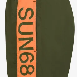 Hot Boxer mare in nylon verde militare Costumi Bimbo