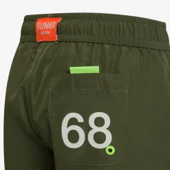 New Boxer mare in nylon verde militare Costumi Bimbo