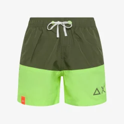 Outlet Boxer mare in nylon verde militare Costumi Bimbo