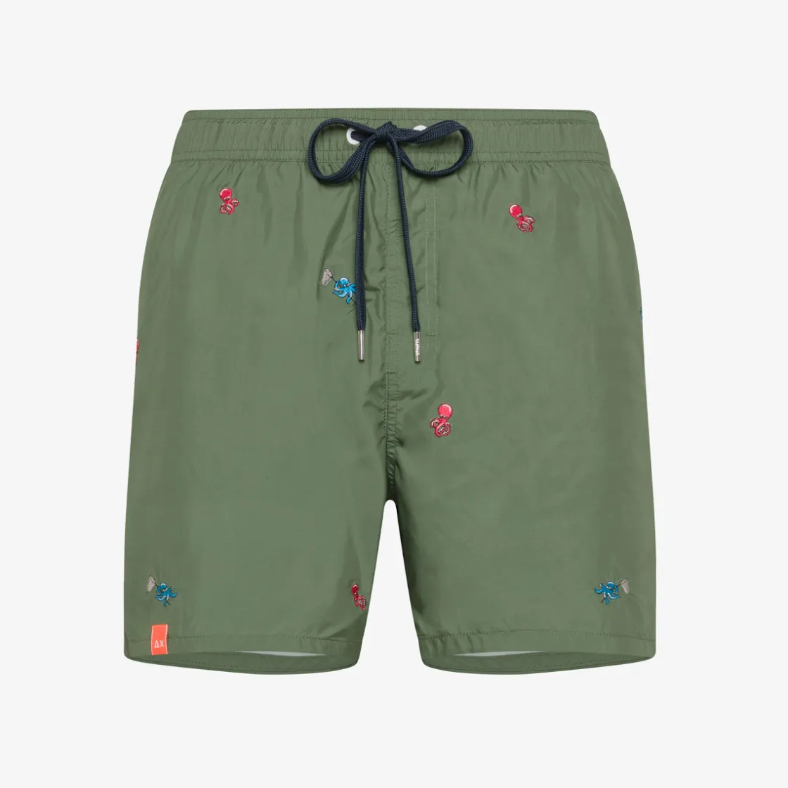 Hot Boxer mare verde scuro check con ricami Uomo Costumi Uomo