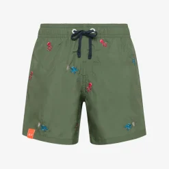 Clearance Boxer mare verde scuro con ricami Costumi Bimbo