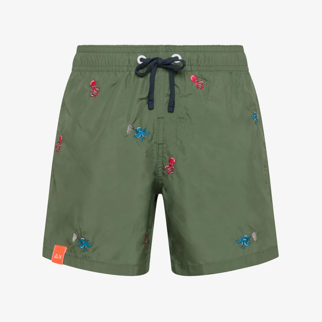 Clearance Boxer mare verde scuro con ricami Costumi Bimbo