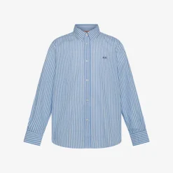Discount Camicia a righe bianche e azzurre Bambino Camicie