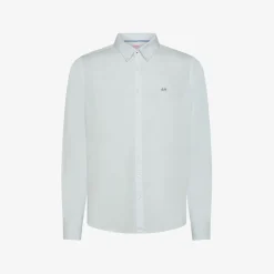 Online Camicia button-down in lino e cotone bianco Uomo Camicie