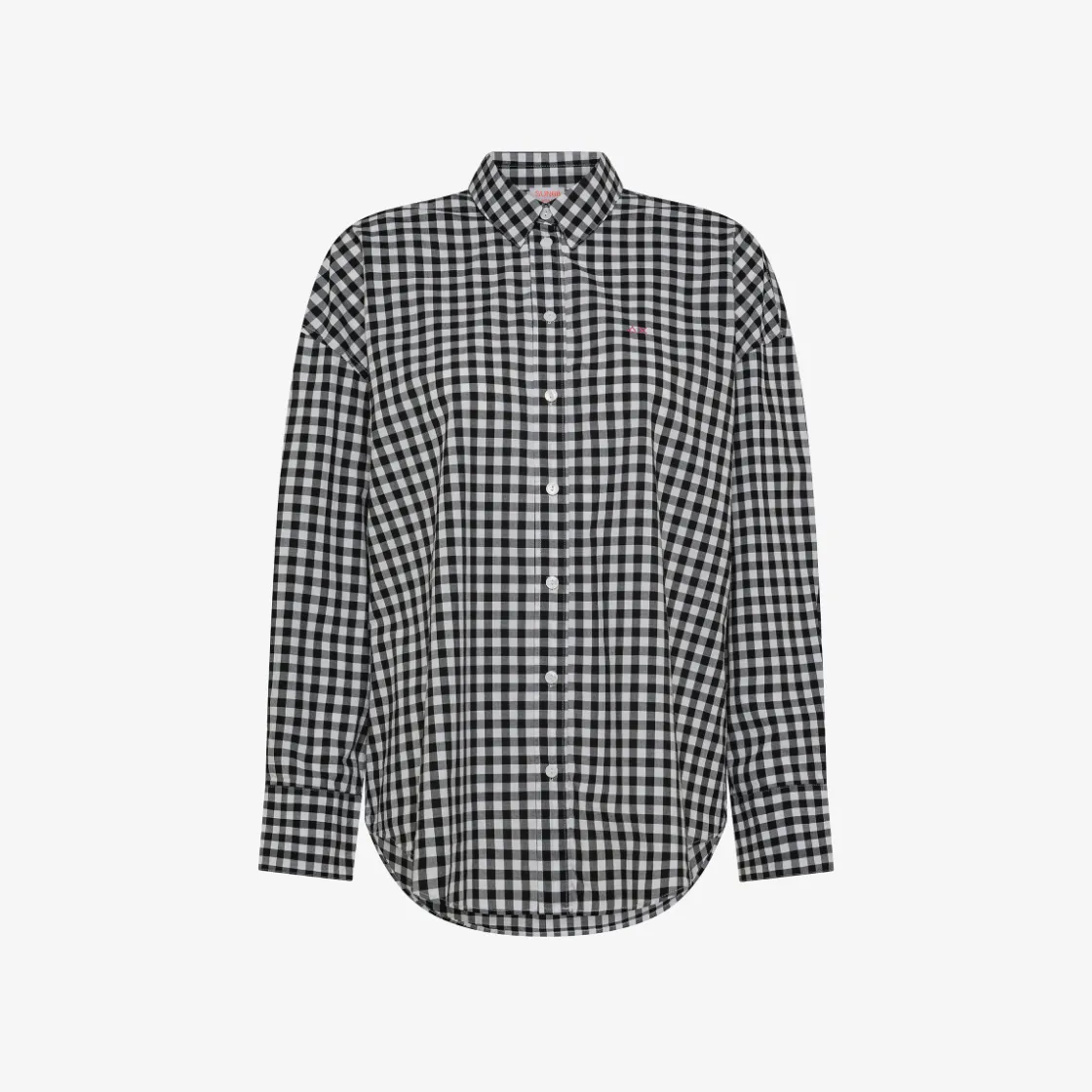 New Camicia in cotone check nero e bianco Donna Camicie