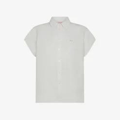 Clearance Camicia in lino bianco Donna Camicie