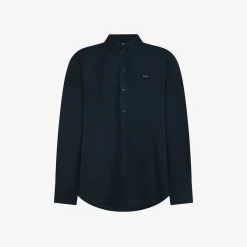 New Camicia in lino blu navy Donna Camicie