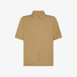 New Camicia in lino cammello Donna Camicie|Beachwear Donna